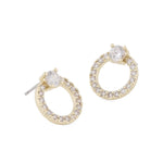 Ace CZ Ring Earrings | Gold Plated