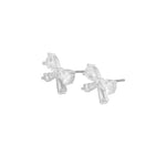 Eira Bow Earrings | Silver Plated