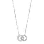 Gisele Textured Infinity Necklace | Silver Plated