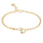 Kitty Abstract Connected Bracelet | Gold Plated