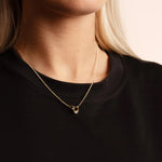 Kitty Abstract Connected Necklace | Gold Plated | 45cm