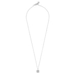 Saga Pendant Necklace | Silver Plated with Cubic Zirconia