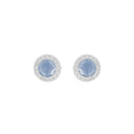 Seine Blue Cubic Zirconia Earrings | Silver Plated