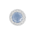 Seine Blue Cubic Zirconia Earrings | Silver Plated