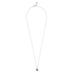Seine Blue Cubic Zirconia Pendant Necklace | Silver Plated