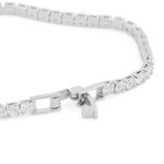 Siri Stone Tennis Bracelet | Silver Plated