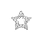 Wish Small Star Earrings | Silver Plated with Cubic Zirconia