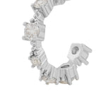 Wiz Oval Earrings | Silver Plated with Cubic Zirconia