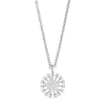 Wiz Pendant Necklace | Silver Plated with Cubic Zirconia