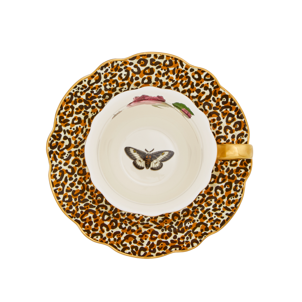 Spode Creatures of Curiosity - Tazza da 0,34 litri, motivo: leopardo