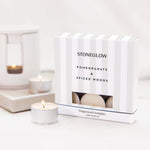 Modern Classics Scented Tealight Candles | Pomegranate & Spiced Woods | Set of 9