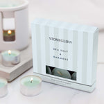 Modern Classics Scented Tealight Candles | Sea Salt & Oakmoss | Set of 9