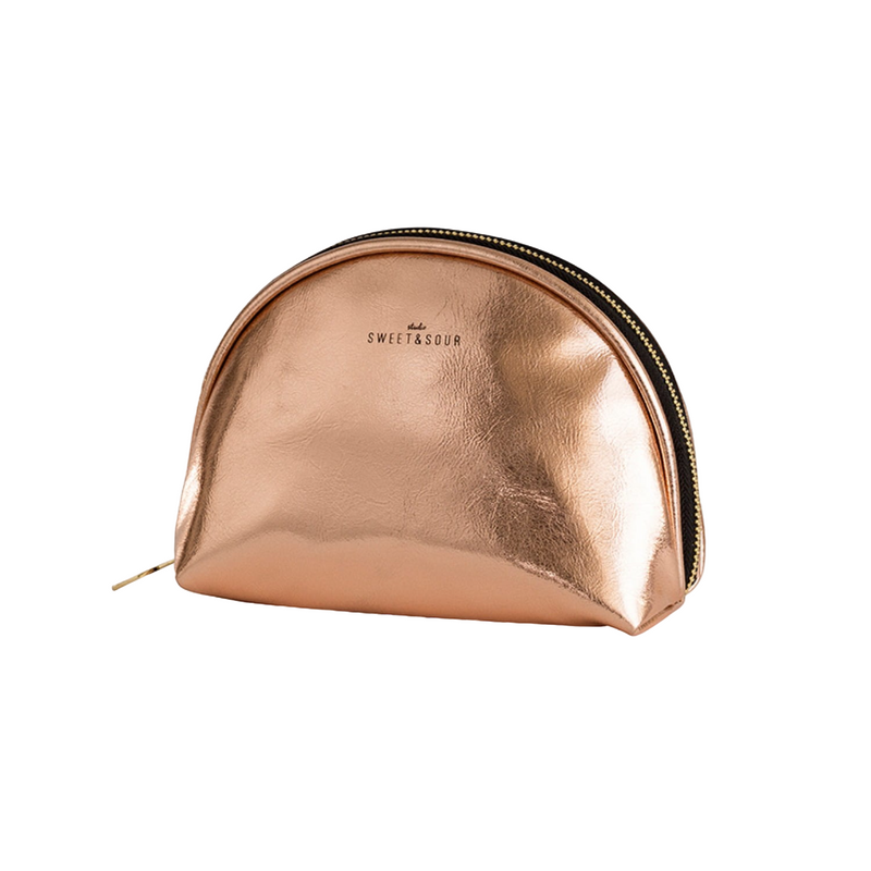 Round Makeup Bag | Copper | Small