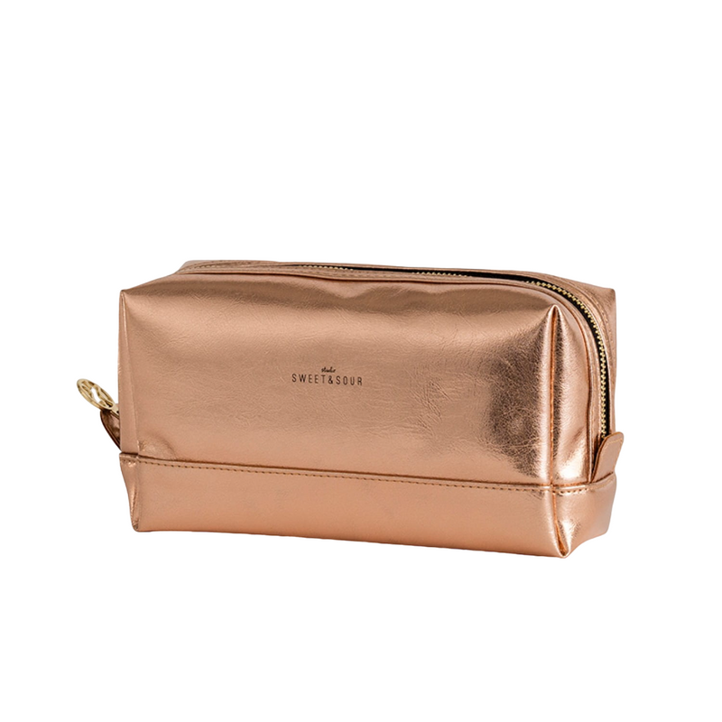 Square Makeup Bag | Copper | Medium