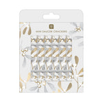 Mini Mistletoe Saucer Crackers | Set of 8