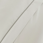 Savile Cord 220 Bed Linen | White/Storm Grey