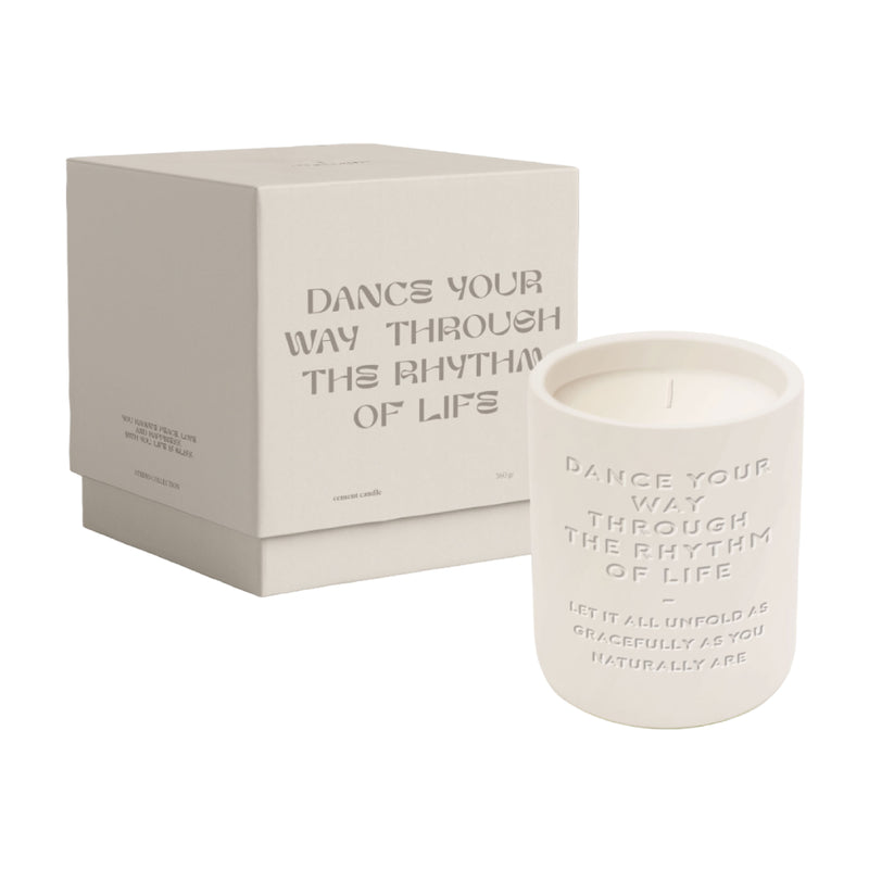 'Dance Your Way' Cement Candle | 360g