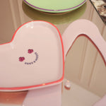 Ceramic 'Hugs & Kisses' Decorative Heart Plate | Living Collection