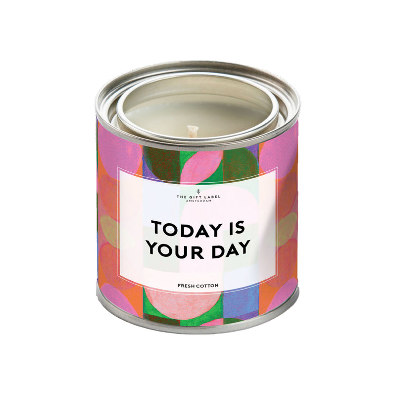 'Today Is Your Day' Candle Tin | Jasmine & Vanilla | 310g