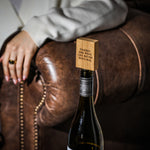 'Friends, Like Wine...' Engraved Oak Bottle Stopper