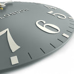 Arabic Wall Clock | Flax Blue | 20"