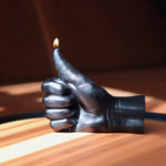 'Thumbs Up' Candle | Black