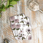 Blanc Floral Coasters | Set of 4