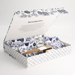 Flora Japonica Sushi Plate & Chopstick Set | Blue & White | 6 Piece
