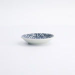 Karakusa Usagi Round Soy Sauce Dish | Blue & White | 9cm