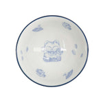 Kawaii Lucky Cat Rice Bowl | Blue & White | 12cm