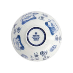 Kawaii Lucky Cat Rice Bowl | Blue & White | 12cm