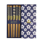 Sakura Chopstick Set | Blue & White | 5 Piece