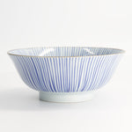 Tokusa Ramen Bowl | Blue & White | 19cm