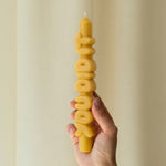 'You Did It' Taper Candle | Mustard