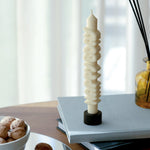 'Happy Bday' Taper Candle | White