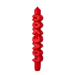 'Love You' Taper Candle | Red