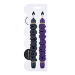 Anger Management Taper Candles | Black/Indigo | Set of 2