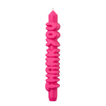 'Thank You' Taper Candle | Pink