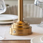 Upton Cordless Table Lamp Base | Brushed Aged Brass