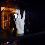'Peace' Candle | White