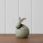 Sage Green Bunny Jar | Small