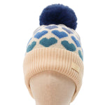 Women's Constellation Faux Fur Pom Pom Hat | Blue Hearts