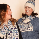 Women's Constellation Pull Through Scarf | Blue Hearts
