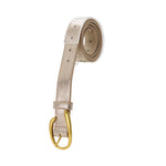 Women's Constellation Vegan Leather Belt with Brass Buckle | Gold