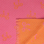 Women's Lightweight Bow Print Scarf | Pink/Orange