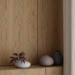 Nona Vase Set | Pewter, Micro Chip & Bark | 3 Piece