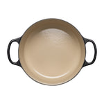 Round Cast Iron Casserole Dish | Satin Black | 20cm