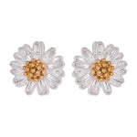 Mini Wildflower Earrings | Silver Plated