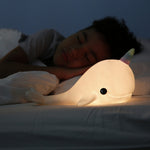 Colour Changing Night Light | White Narwhal with USB Cable | Medium