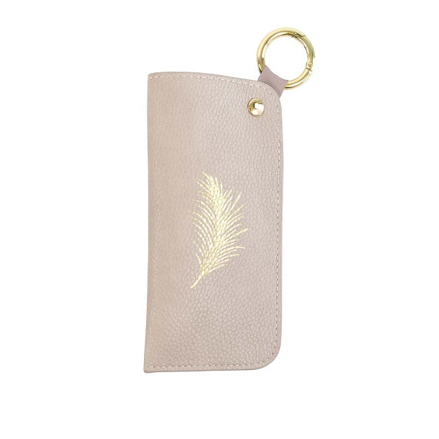Majoie Feather Glasses Pouch | Pink